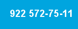 922 572-75-11 922 572-75-11